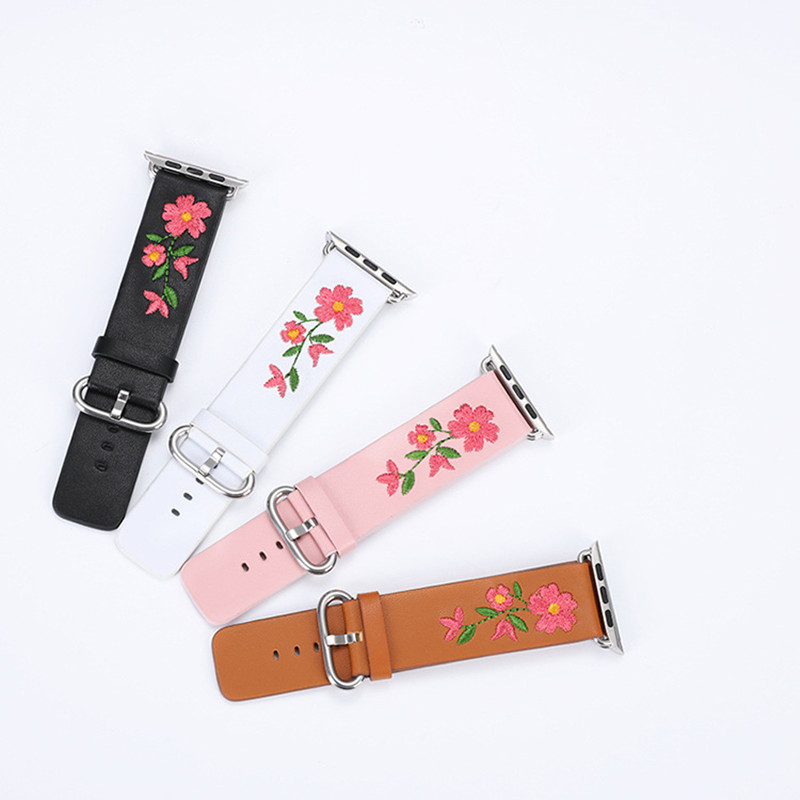 Title 2, Compatible with Apple, Embroidered Flower Loop ...