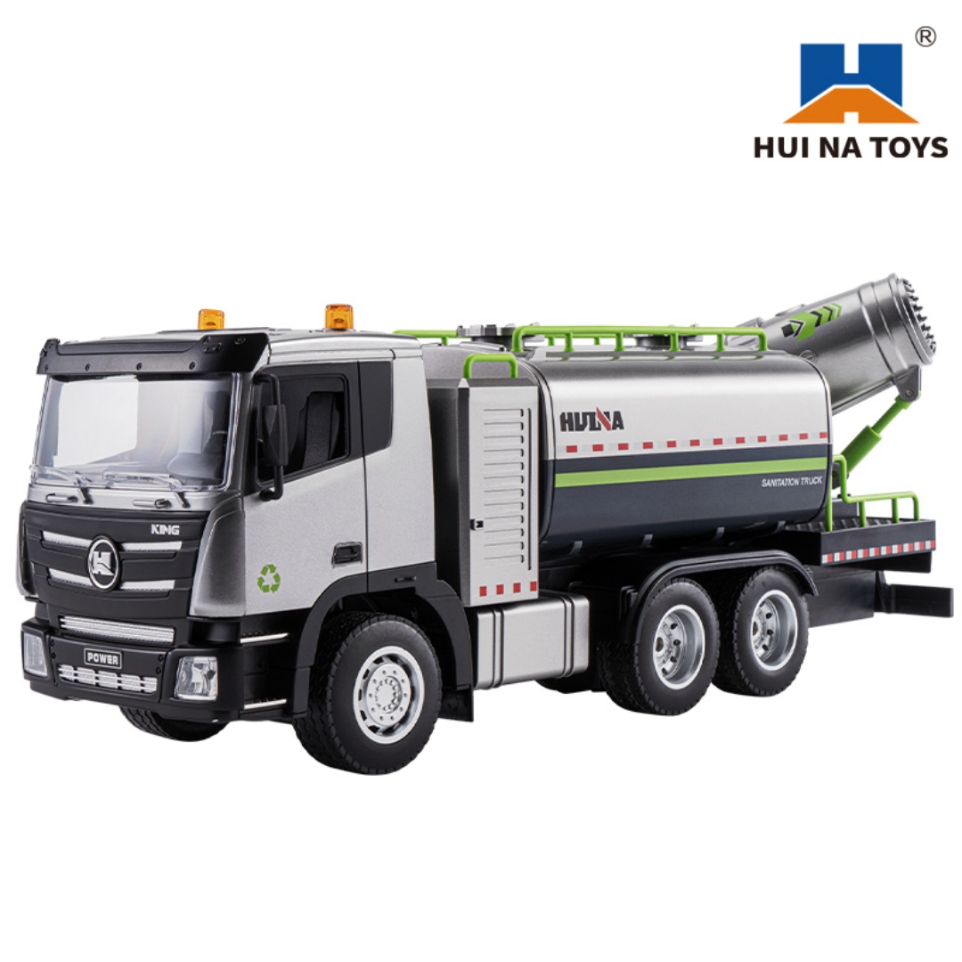 Huina 1316 1-18 Semi-Alloy Remote Controlled Fog Cannon Truck Toy 4