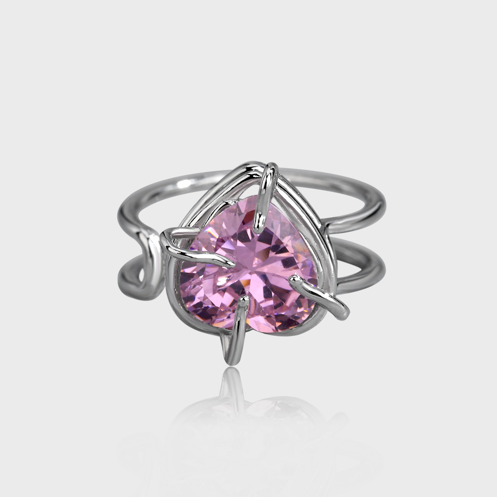 Love For The Minority Design Simple Adjustable Zircon Ring