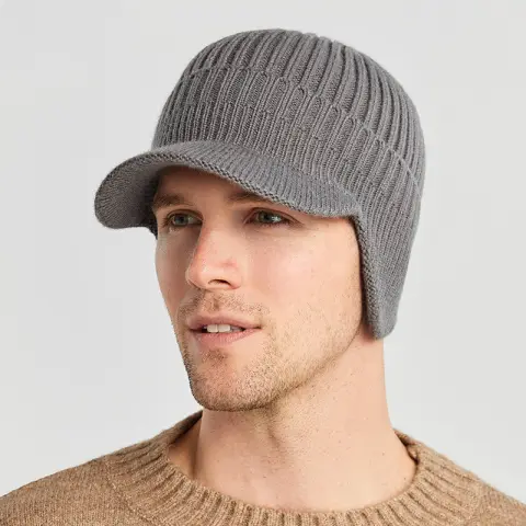 Autumn and Winter Outdoor Warm Ear Protection Knitted Hat