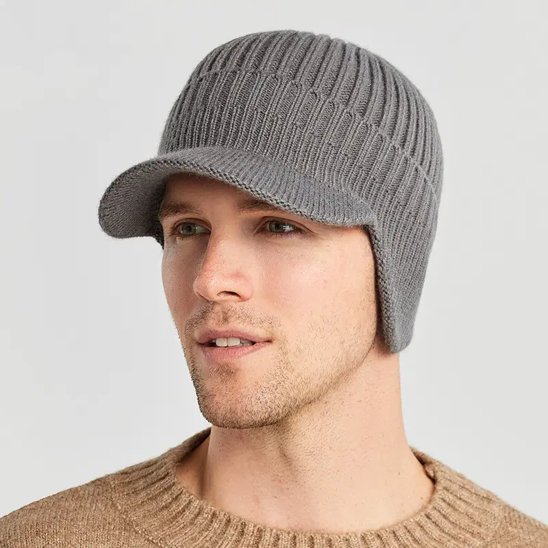 Autumn and Winter Outdoor Warm Ear Protection Knitted Hat