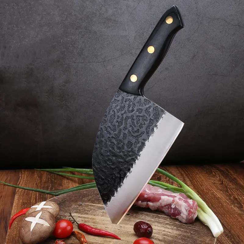Forged Hammered Retro Cut Bones And Vegetables
