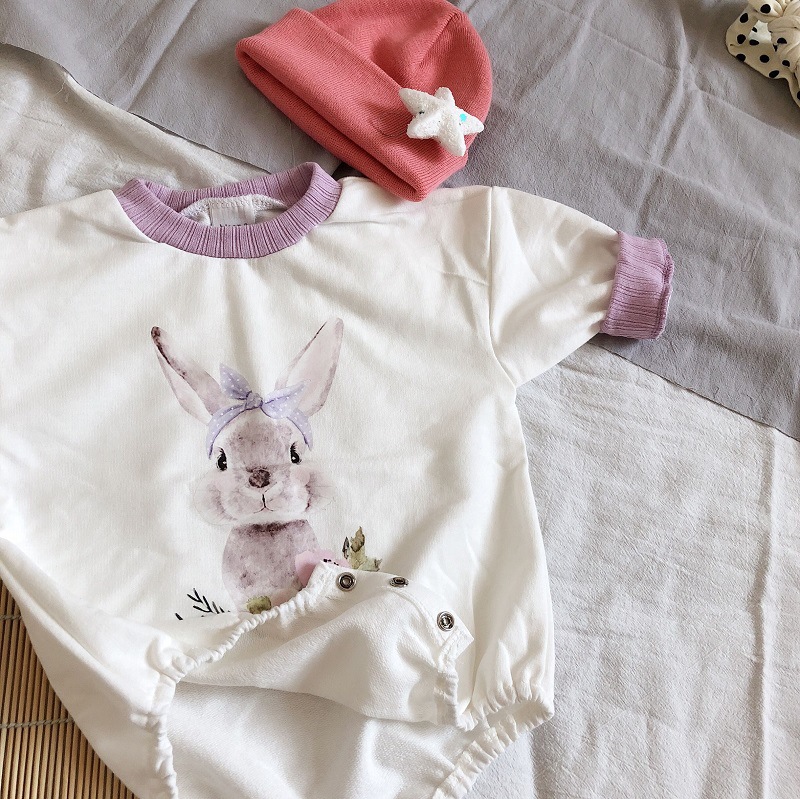 Children's Simple Cute Rabbit Romper Leggings