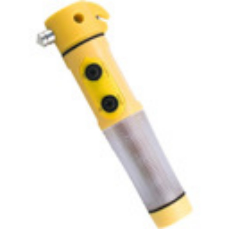 Red&Yellow Multi-functional Car Safety Hammer With Flashlight