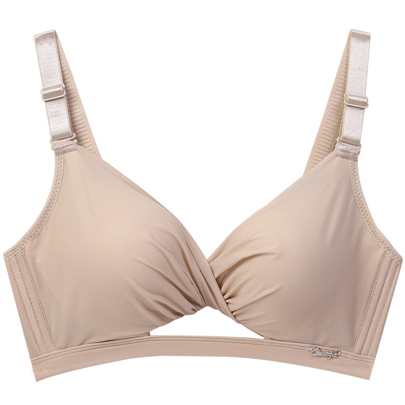 Title 4, No trace and no steel ring small chest gather bra