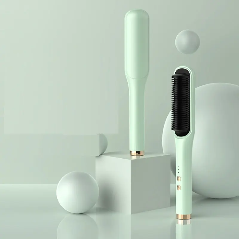 Anion Hair Care Electric Curlers Comb Straightener