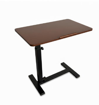 A Wheeled Adjustable Bedside Table, A Portable Dining Table With Adjustable Height And Inclination, Suitable For Dining, Working And Reading.