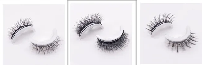 Natural Type Self Adhesive False Eyelashes Can Be Repeated Without Glue - Set