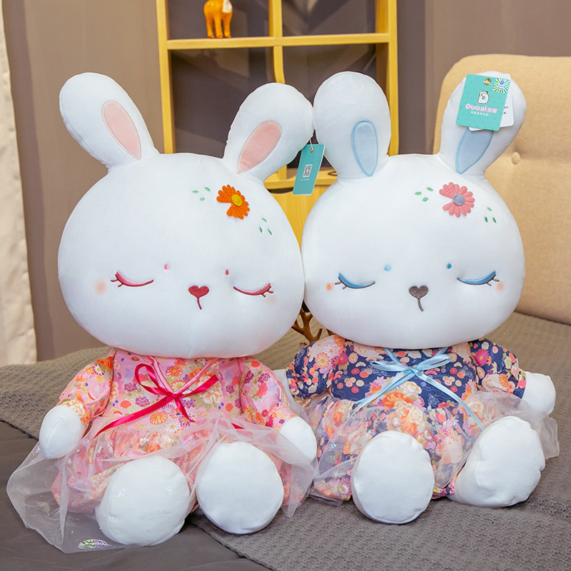 Doll Plush Toy Cartoon White Rabbit Doll For Children