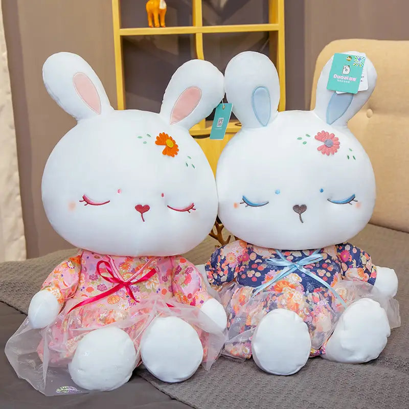 Doll Plush Toy Cartoon White Rabbit Doll For Children