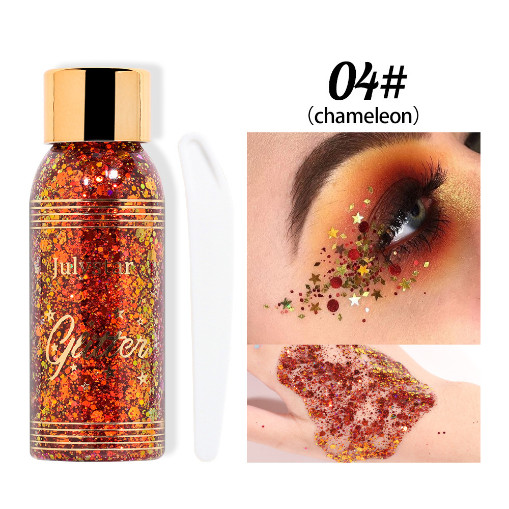 Makeup Gel Chameleon Shining Liquid Eye Shadow Stage Makeup Face Body Explosion Shining Eye Shadow — foto 2
