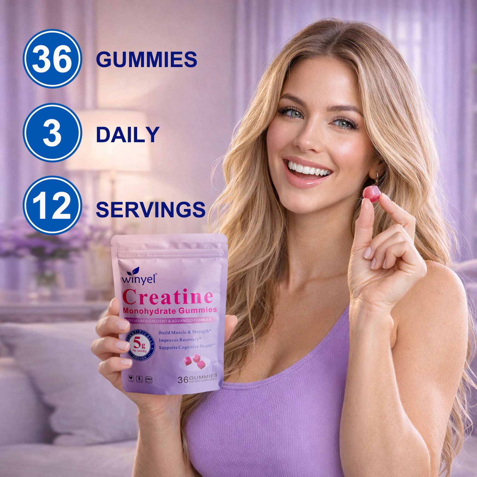 Gummies Creatine Monohydrate — Performance et Force - image 3