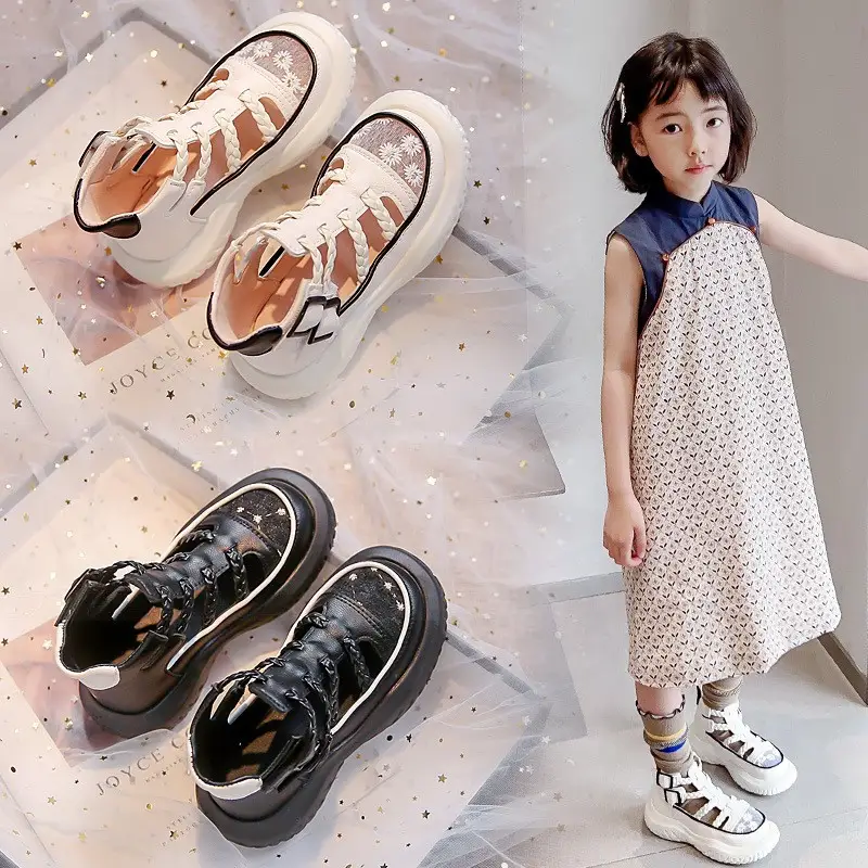 2026 Summer New Girls Roman Sandals, Kids Closed-Toe Sports Sandals, Hollow Out Breathable Beach Shoes For Middle & Big Kids