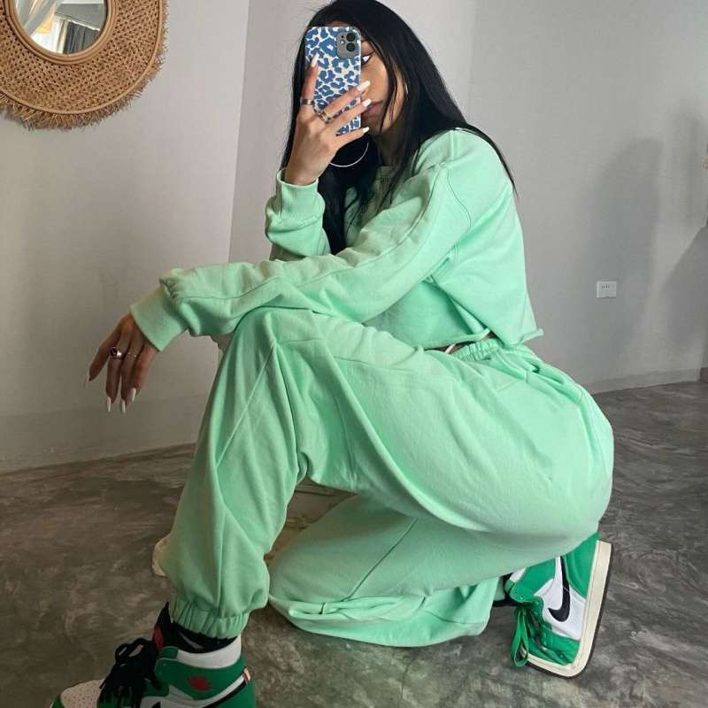 Long-sleeved Short Sweater Loose And Versatile Trend Jazz Hip-hop