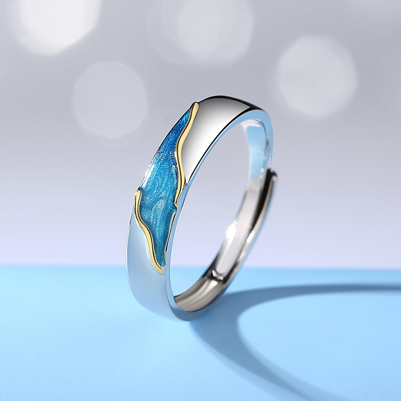 Title 2, The Other Shore Starry Sky Couple S925 Sterling...