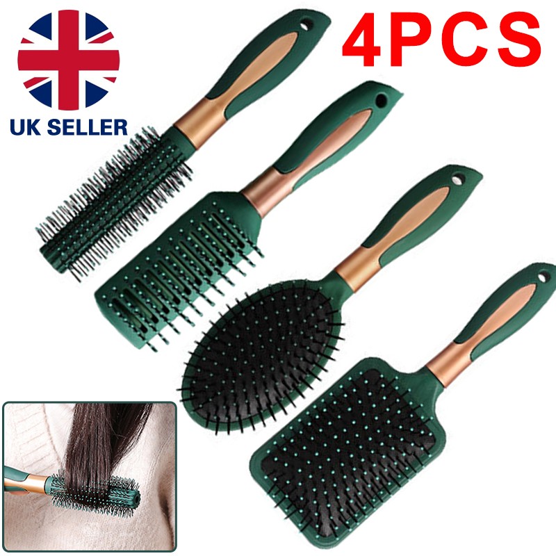 4pcs Hair Brush Set For Women Professional Salon Hairbrush Comb Hairbrush Massage 5