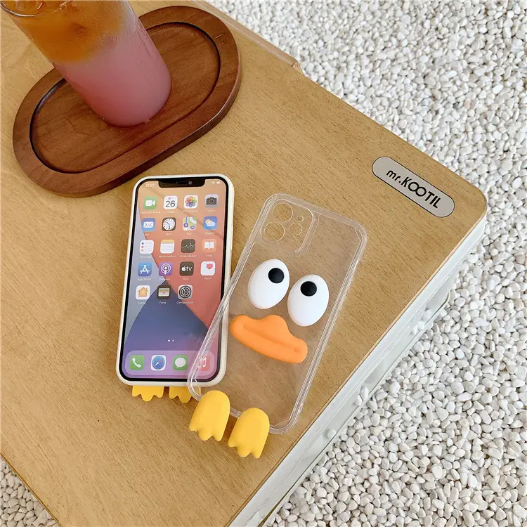 Compatible with , Three-dimensional Cartoon Duck All-inclusive Phone Case