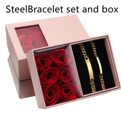 Stainless Steel Couple Cuban Bracelet