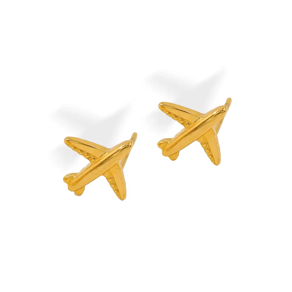 Airplane Stud Earrings For Women All-matching Graceful