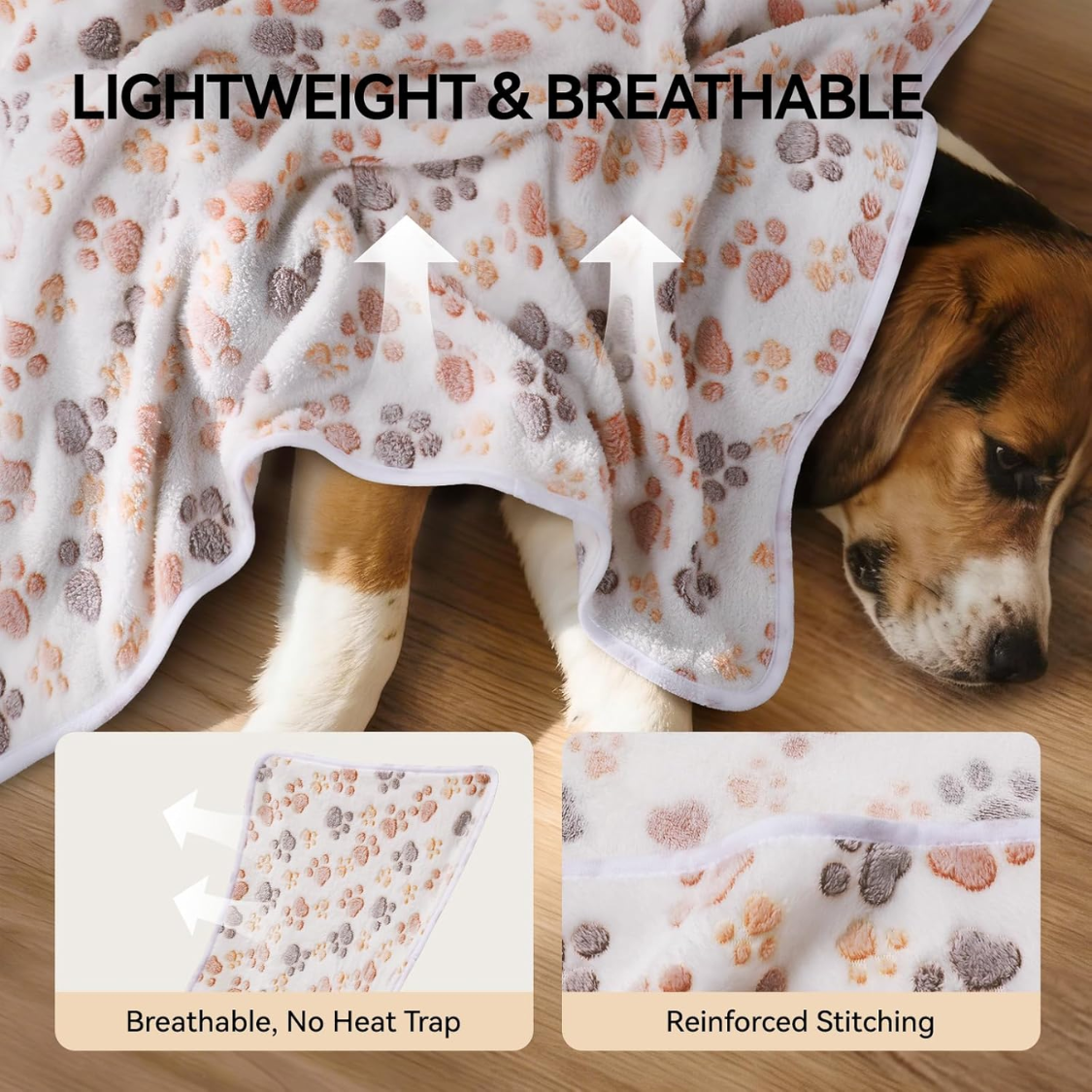 1 Pack 3 Blankets Super Soft Fluffy Premium Fleece Dog Blankets For Puppy Cat Pet Blanket Flannel Throw Warm Sleep Dog thumbnail 5