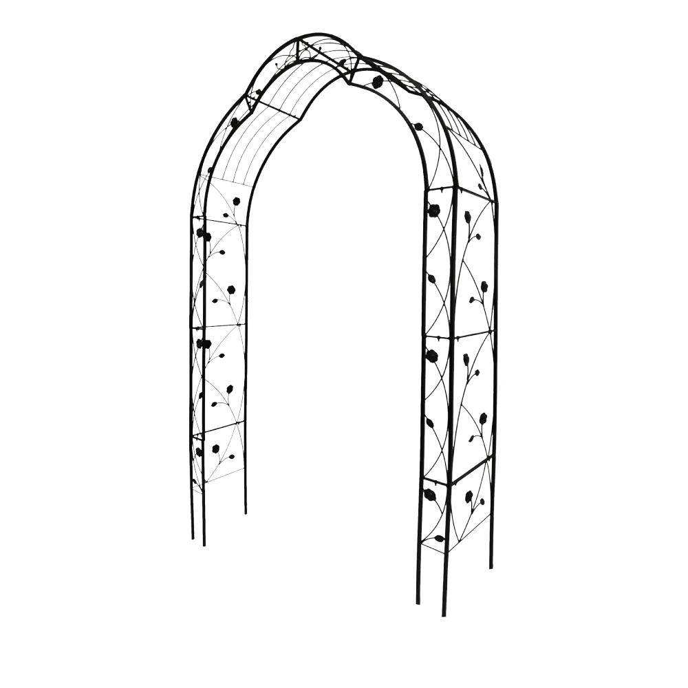 Metal Garden Arch Assemble Freely With 8 Styles Arbor Trellis Climbing Plants Outdoor