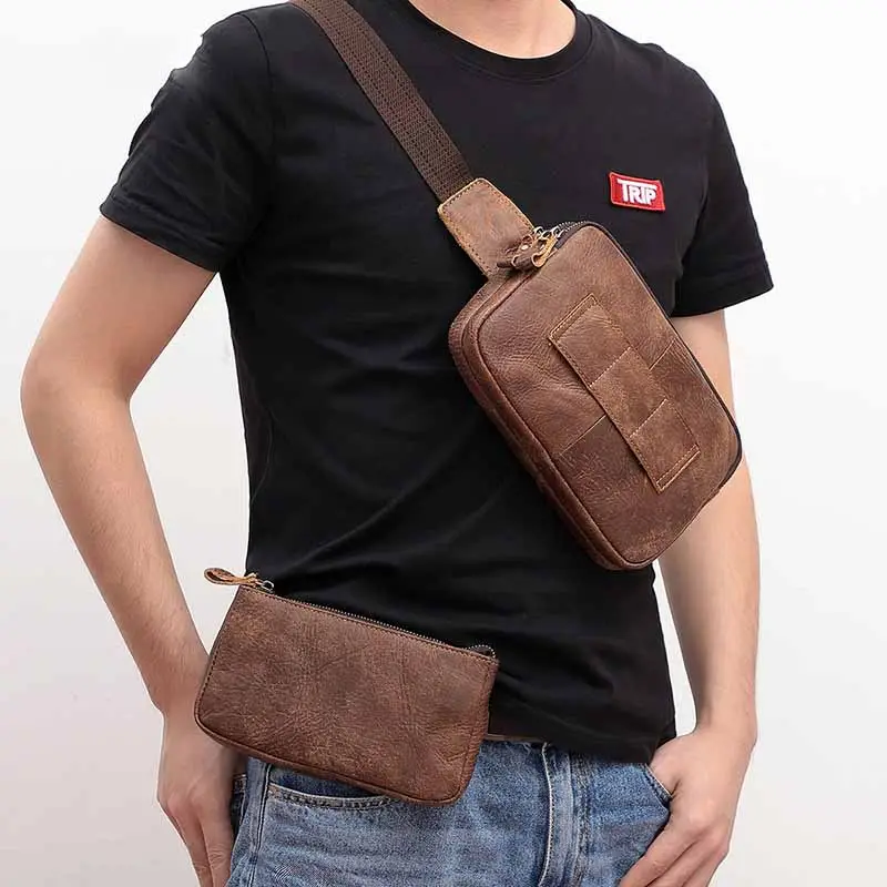 Men Waist Bag Pack Casual Functional Money