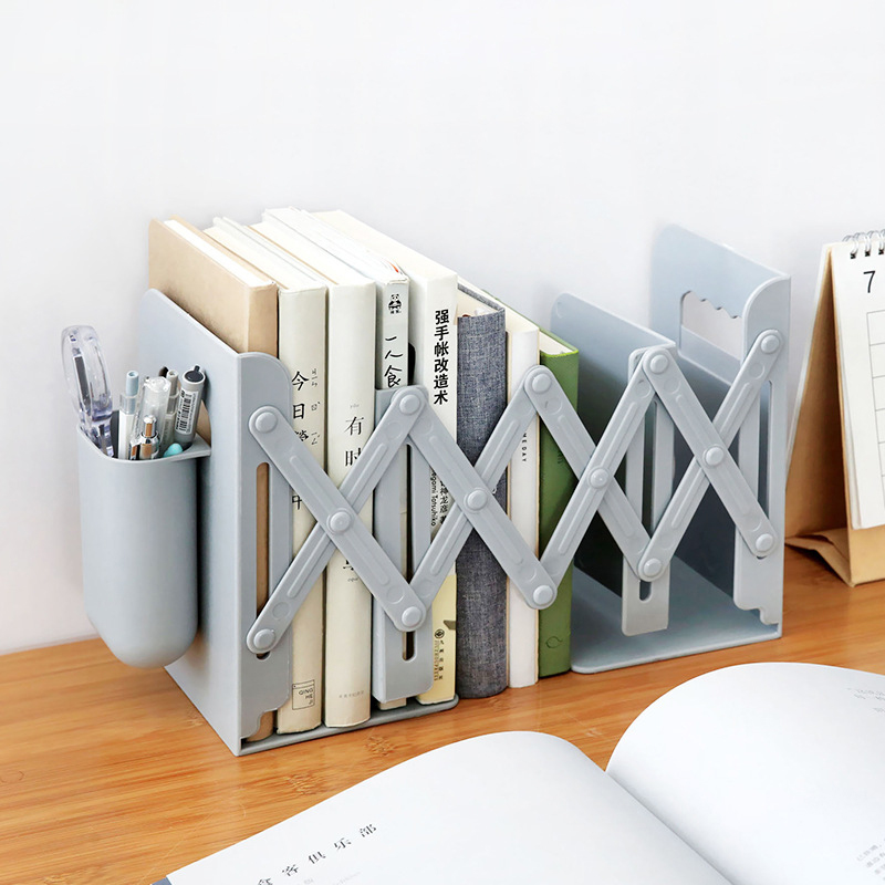 Retractable Bookends For Shelves Book Support Stand Adjustable