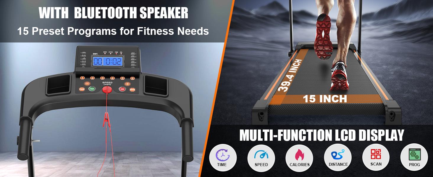 Home Use Foldable Portable 2.5HP Heavy-duty APP Controlled Fitness Walking Machine — foto 19