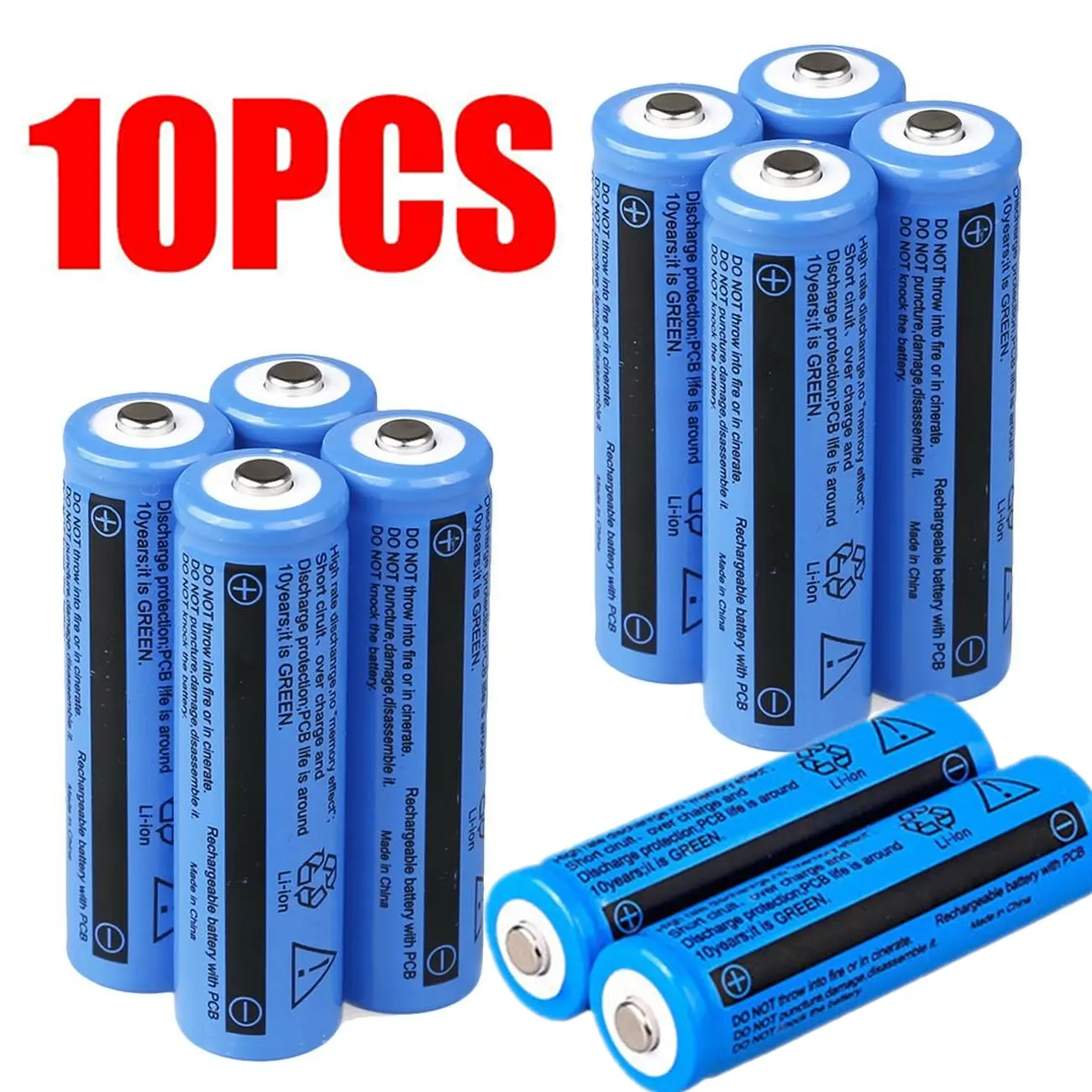 18650 Lithium Battery 3.7V Rechargerable Li-ion 3000mAh
