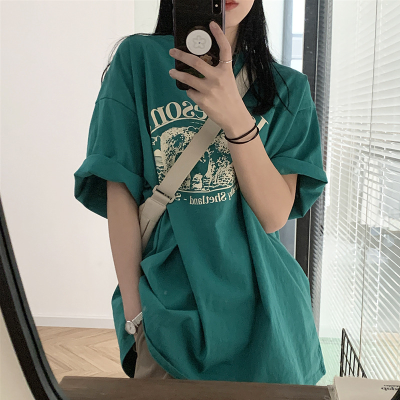 Women's Loose Design Niche Half-sleeve Top