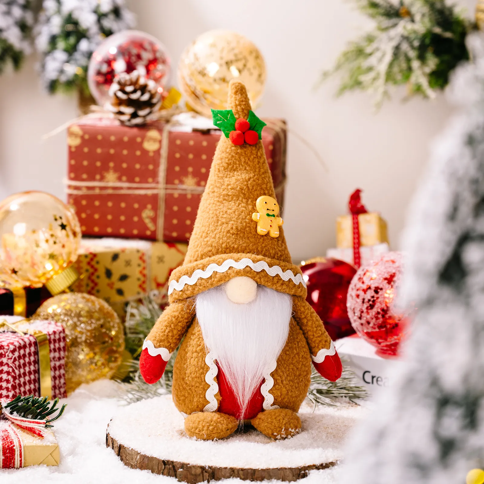 Christmas Fabric Decorative Faceless Doll Ornament Christmas Decorations – image 6