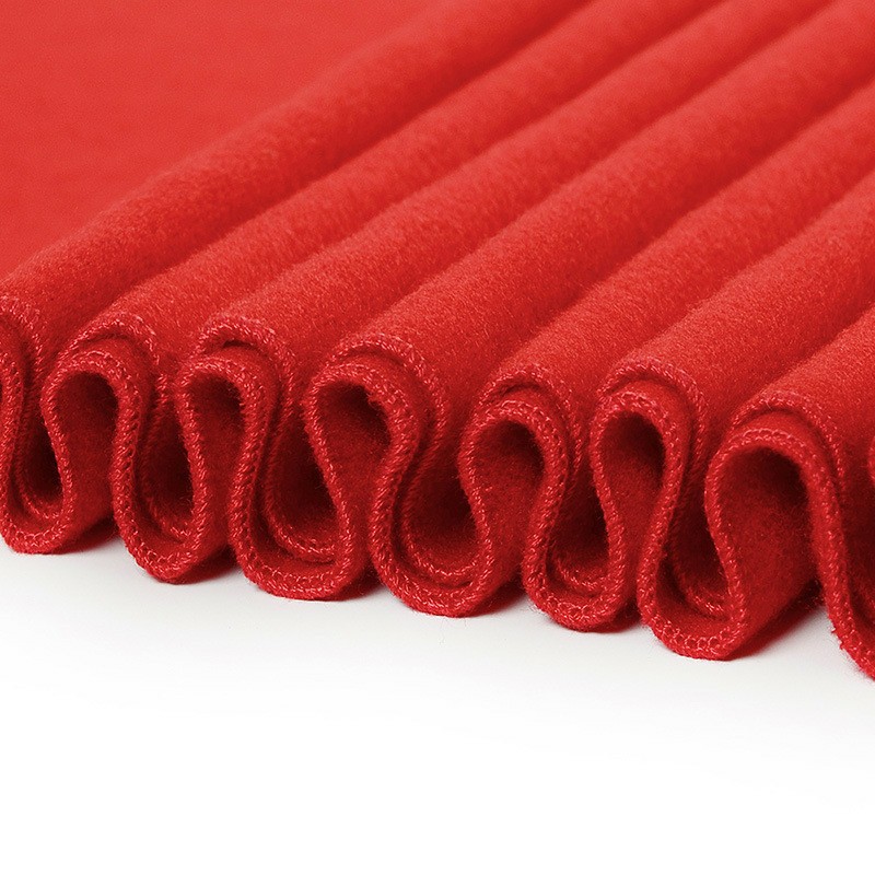 Casual Women's Solid Color Scarlet Warm Scarf