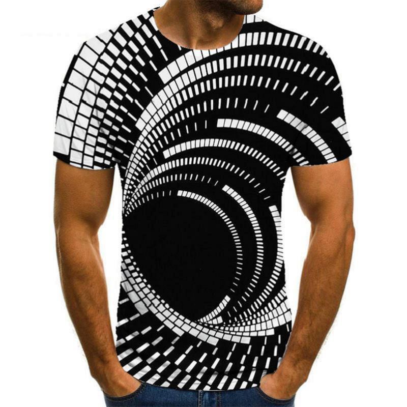 Title 3, Mens Fashion Casual 3D Print Short-sleeved Top...