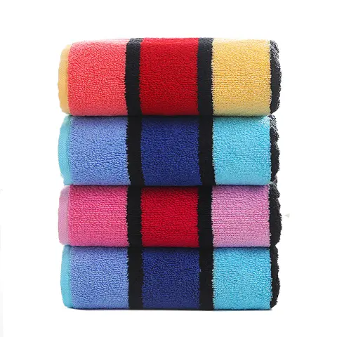 Thickened Color Striped Face Towel Absorbent Soft Cotton Couple