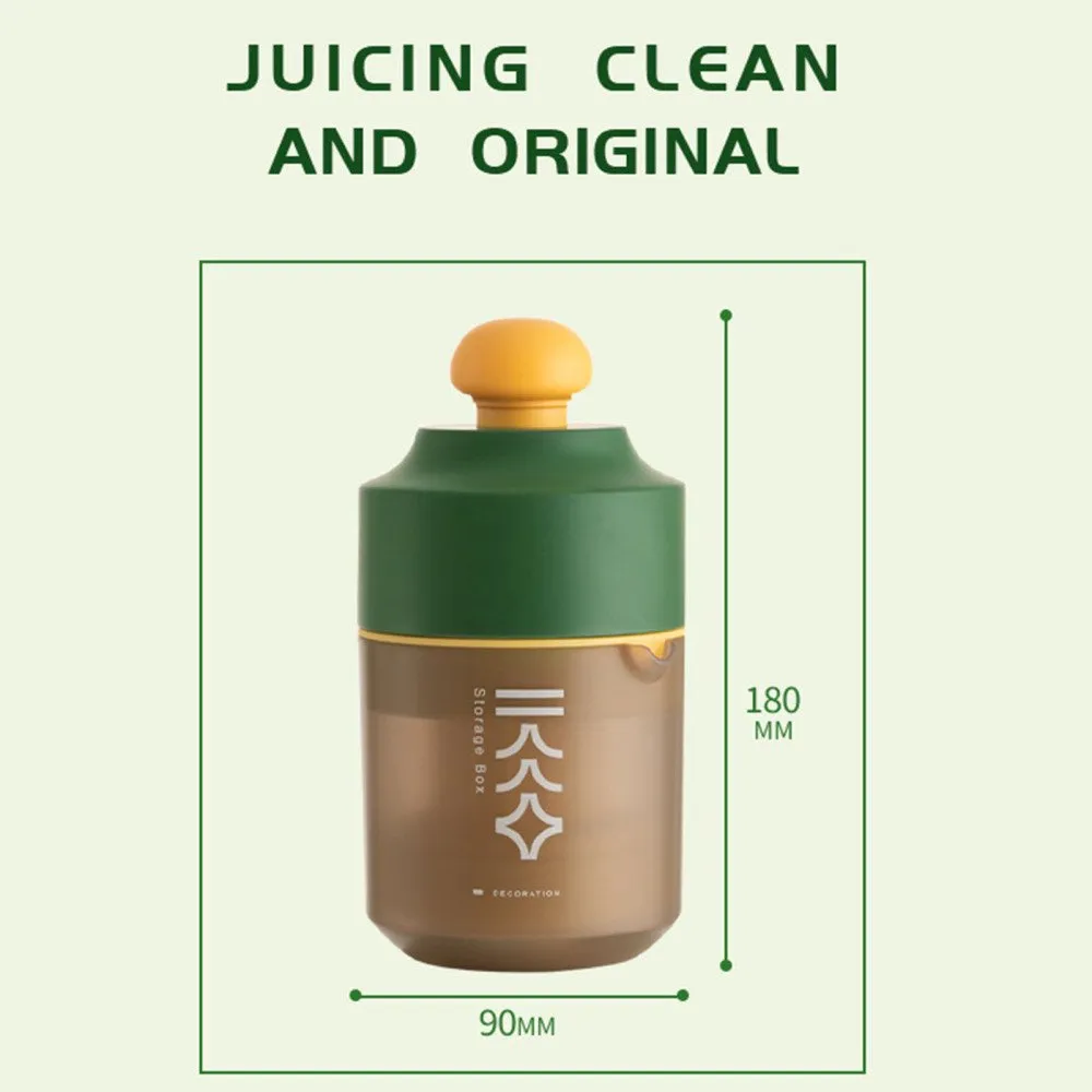 Mini Portable Manual Juicer Citrus Juicer Manual Lemon Squeezer Lime Orange Juicer Homemade DIY Fruit Orange Separating Juicer Fruit Separator Not Splash Semi-Transparent Non-electric Lemon Squeezer – image 8