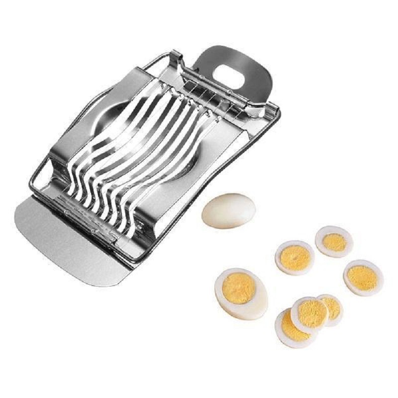 Title 5, Stainless Steel Egg Cutter Fruit Ham Banana