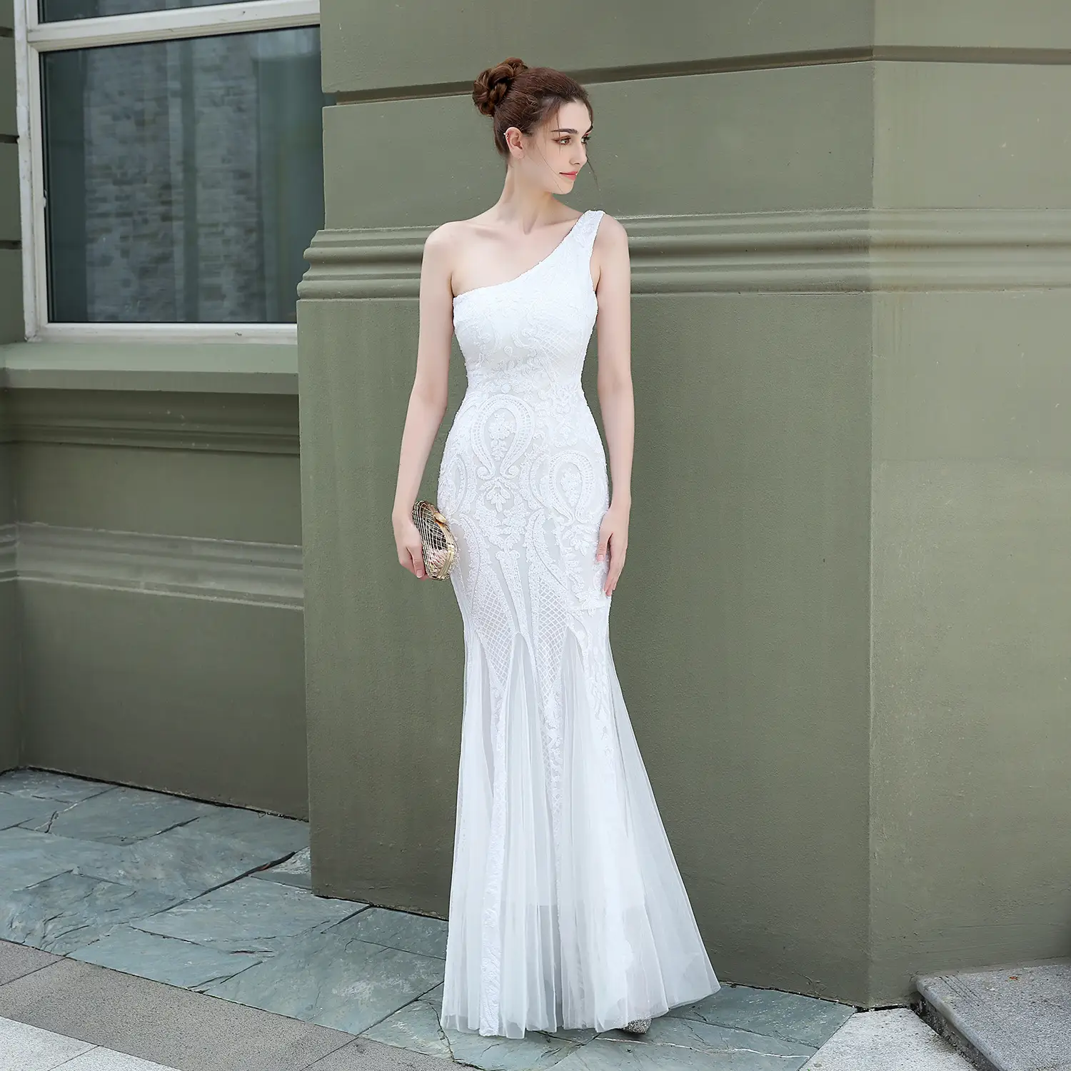 Party Party Evening Dress Sexy Long Slim Toast Dress
