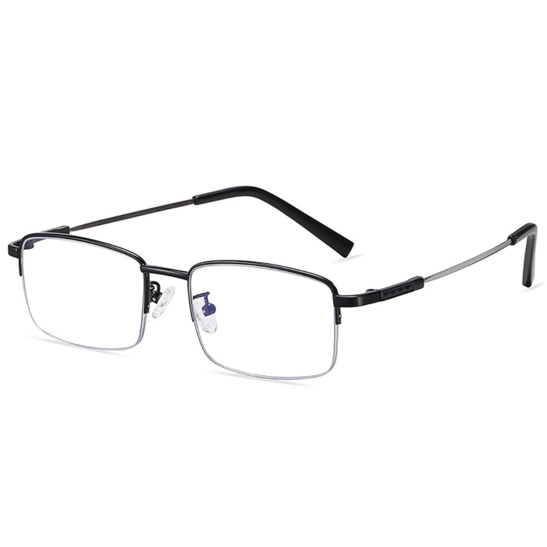 LJGOOD Racing High Qilan Same Half Frame Glasses Men's And Women's Anti Blue Light Goggles Presbyopia Glasses 2358 - Image 3