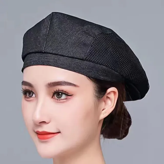 Breathable Hat For Waiter In Summer Restaurant Black - Shop at LoveMi