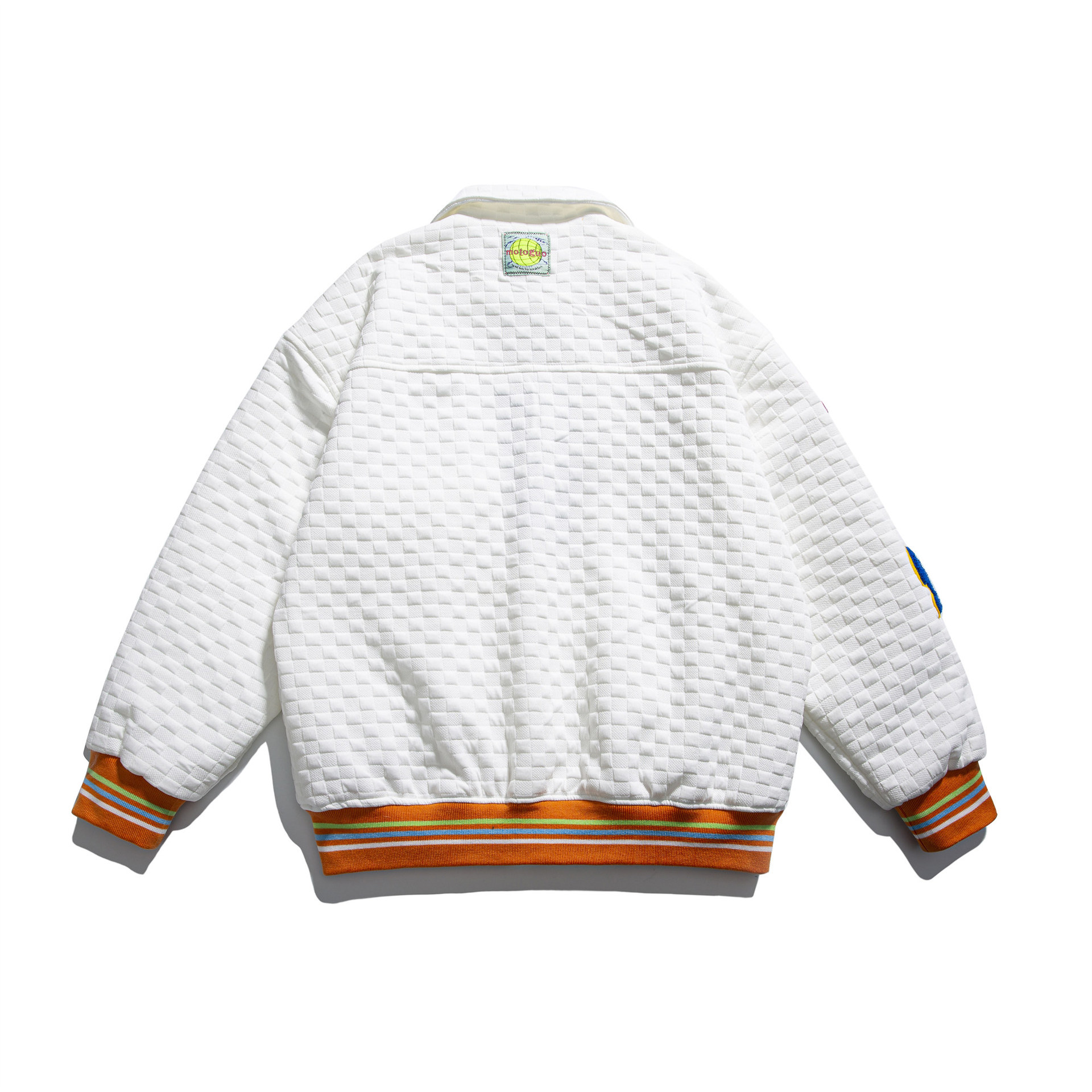 Waffle Coat High Street Ruffian Handsome Design Niche Loose