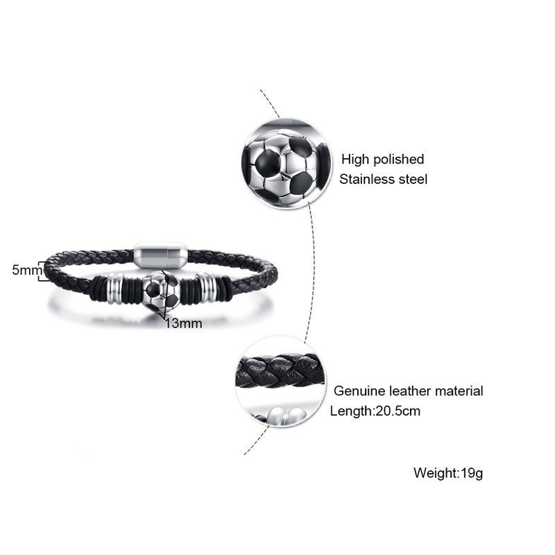 Title 5, Bracelet Titanium Steel Football Accessories