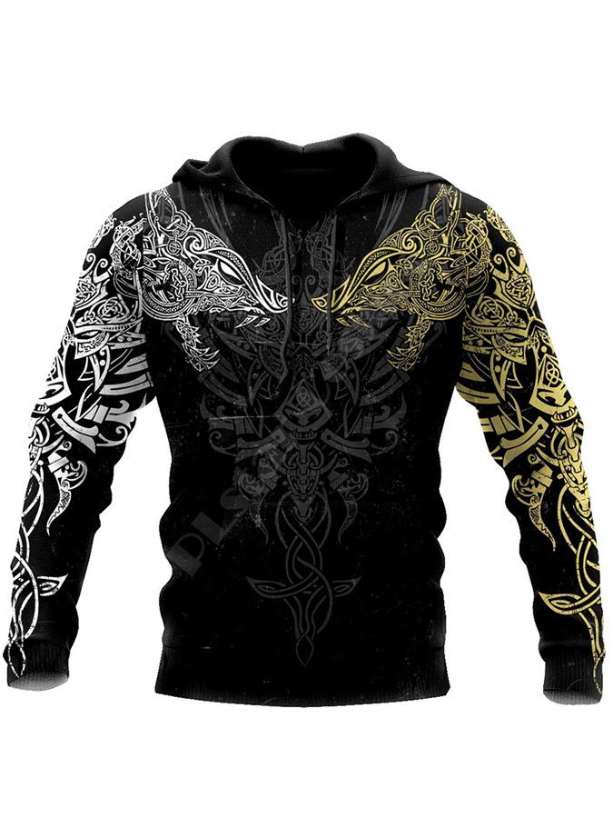 Animal Print Street Trend Classic Hoodie