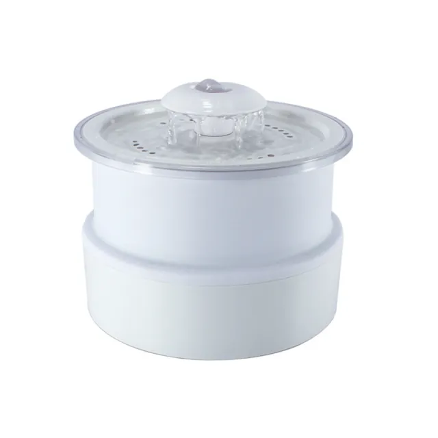 Foldable Pet Drinking Fountain Luminous Automatic Drinking Fountain White - Shop at LoveMi