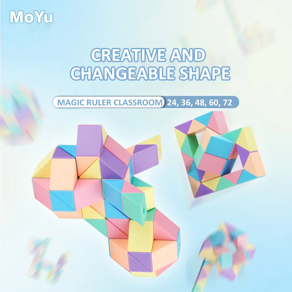 Snake Twist Cube Stress Relief Educational Toys Children Gifts Magic Snake Ruler Puzzle Folding Educational – image 3