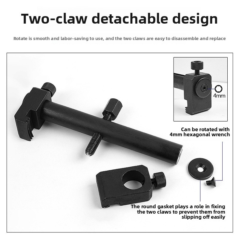 Universal Puller For Ribbed Drive Pulleys Crankshaft Remover Garage Engine Tools — image 8