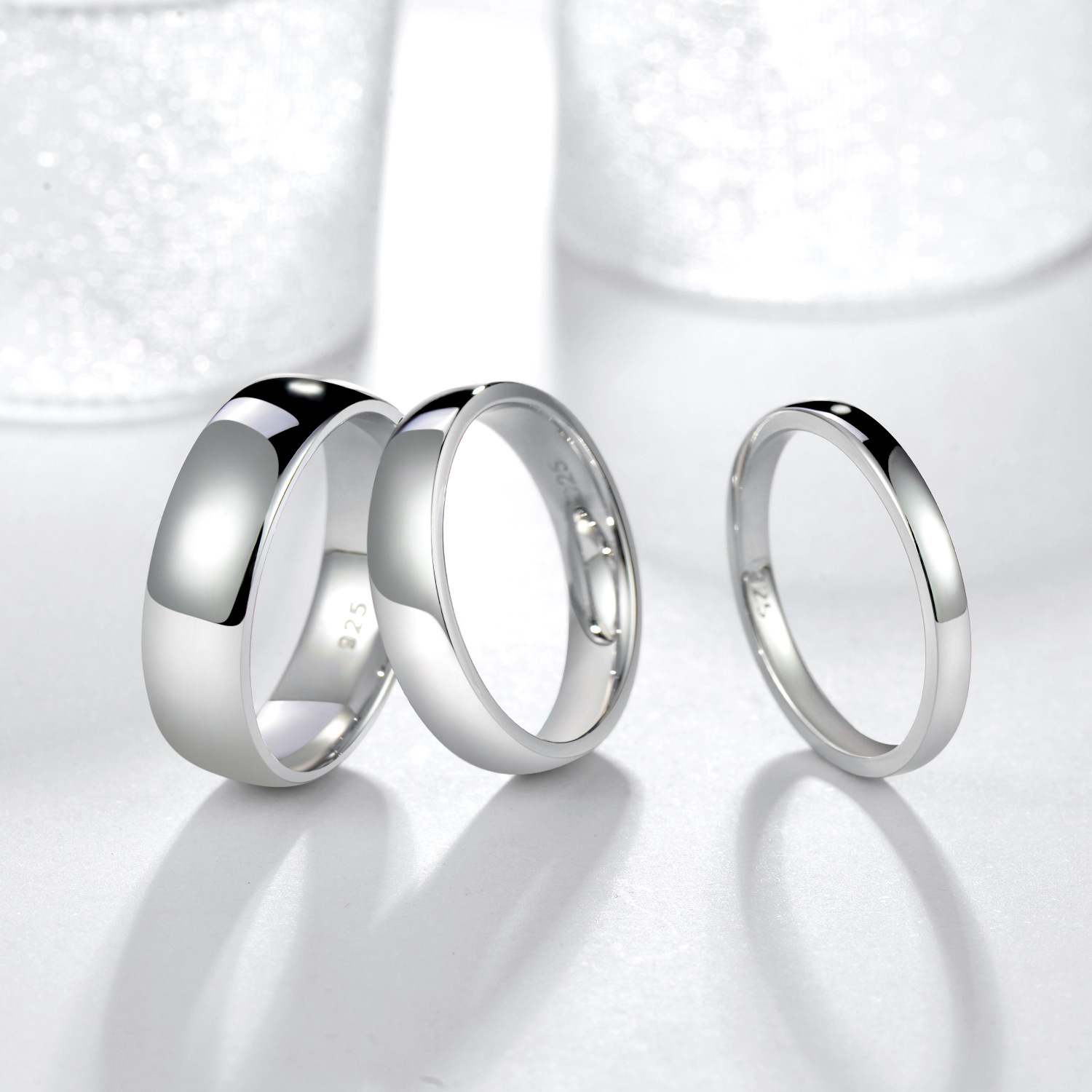 Title 3, Anello unisex in argento platino elettrolitico