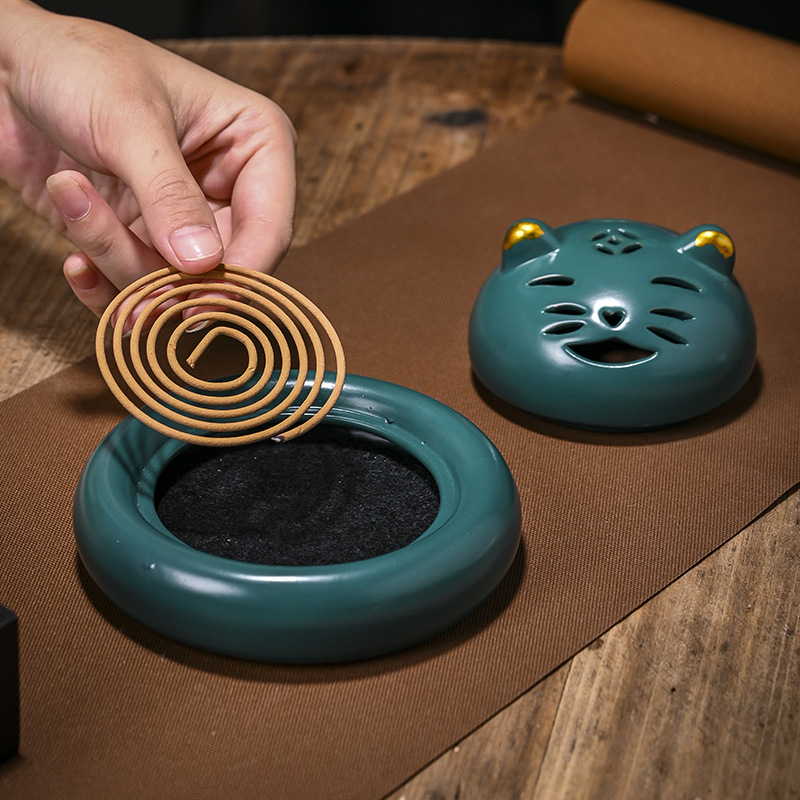 Creative Cute Cat Incense Coil Burner Device Home Incense Burner - Image 2