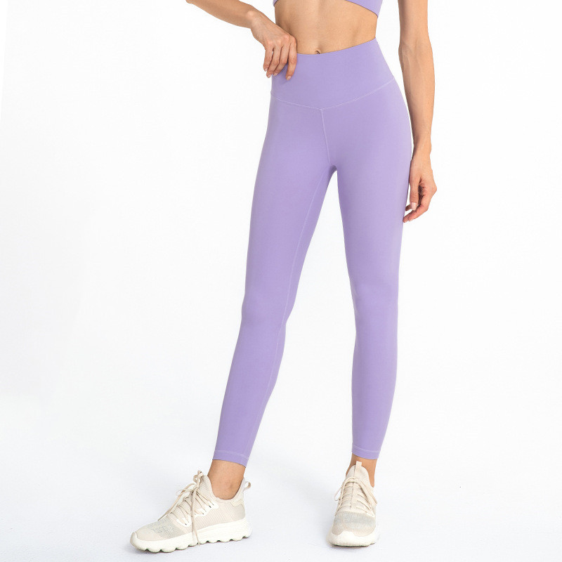 High-waisted Butt-lifting Sanded Fitness Pants
