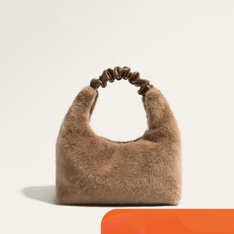 Senior Sense Plush Handbag Bag Autumn And Winter New