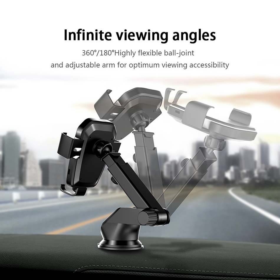 Wireless Charging Car Gravity Bracket Air Outlet Suction Cup 10W Charger - Image 2